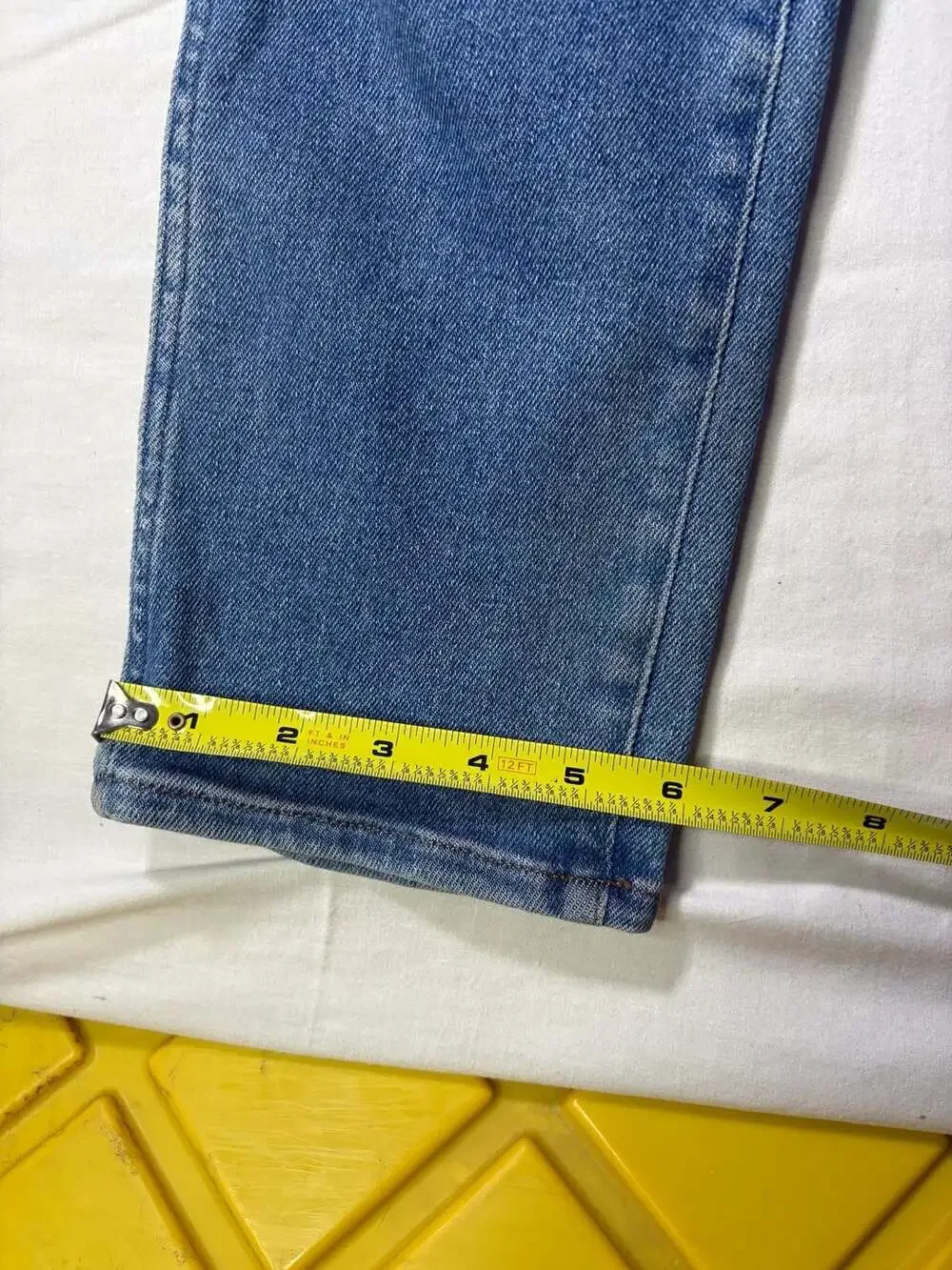Madewell Stovepipe High-Rise Straight-Leg Jeans in Medium Blue Wash Size 25